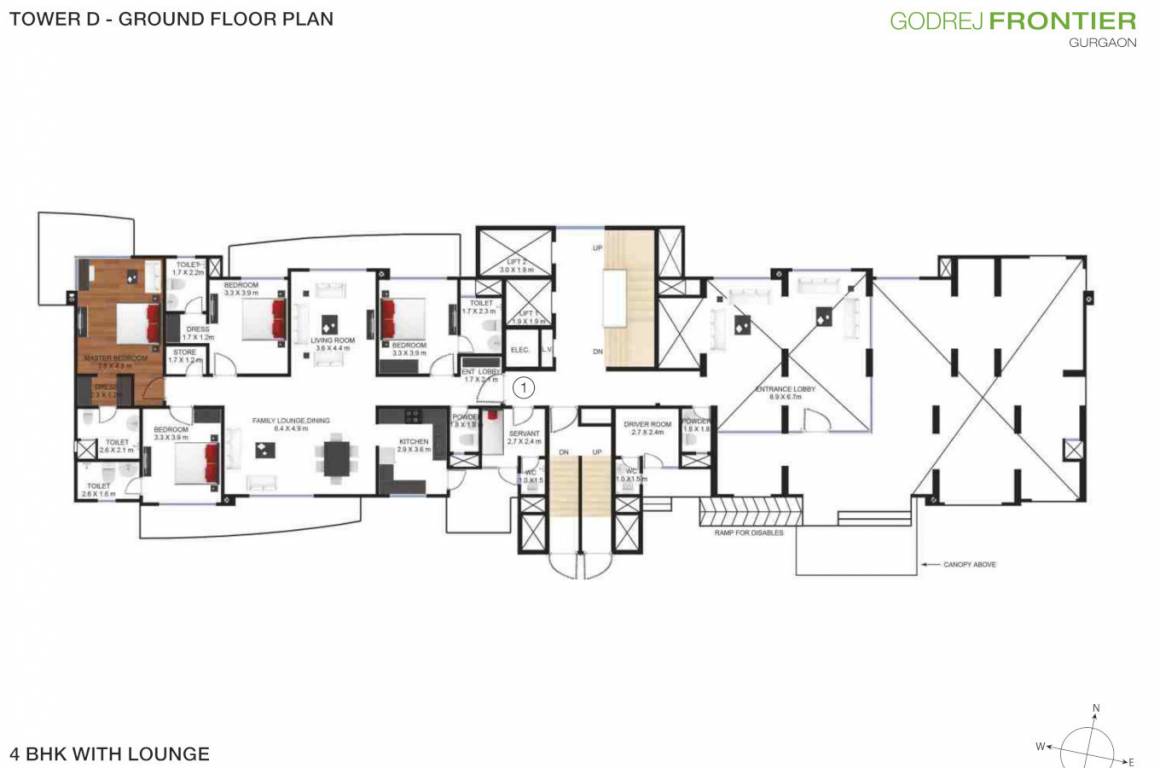 frontier Tower D Ground Cluster Plan