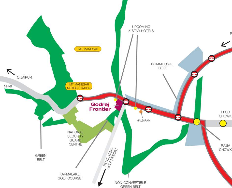 frontier Images for Location Plan of Godrej Frontier