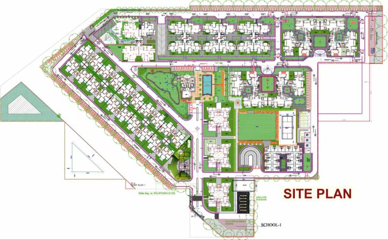  atharva Images for Site Plan of Raheja Atharva