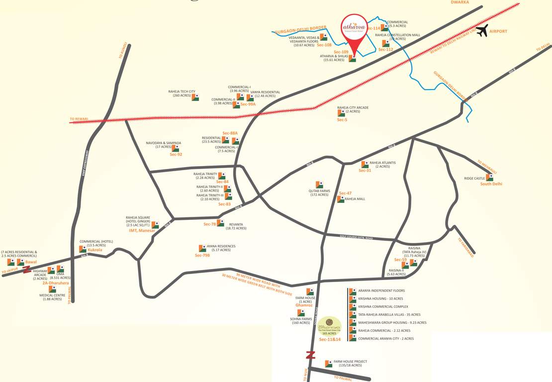  atharva Images for Location Plan of Raheja Atharva