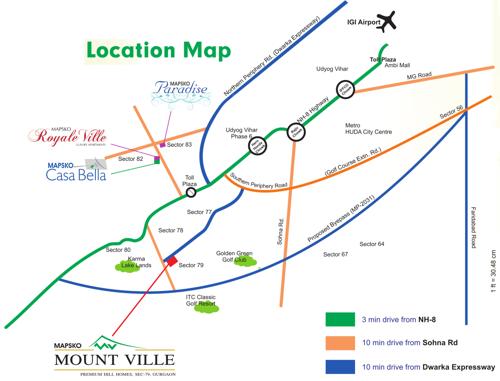 Images for Location Plan of Mapsko Royale Ville Images for Location Plan of Mapsko Royale Ville