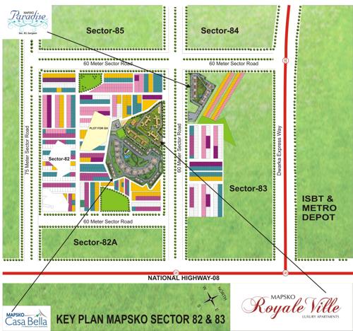 Images for Location Plan of Mapsko Royale Ville Images for Location Plan of Mapsko Royale Ville