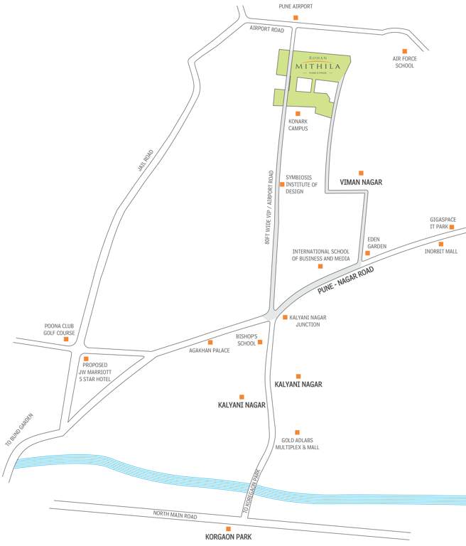  mithila Images for Location Plan of Rohan Mithila