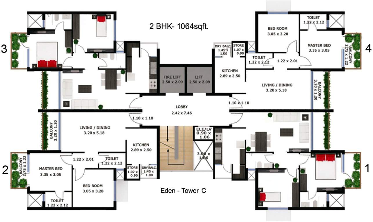 garden city Images for Cluster Plan of Godrej Garden City