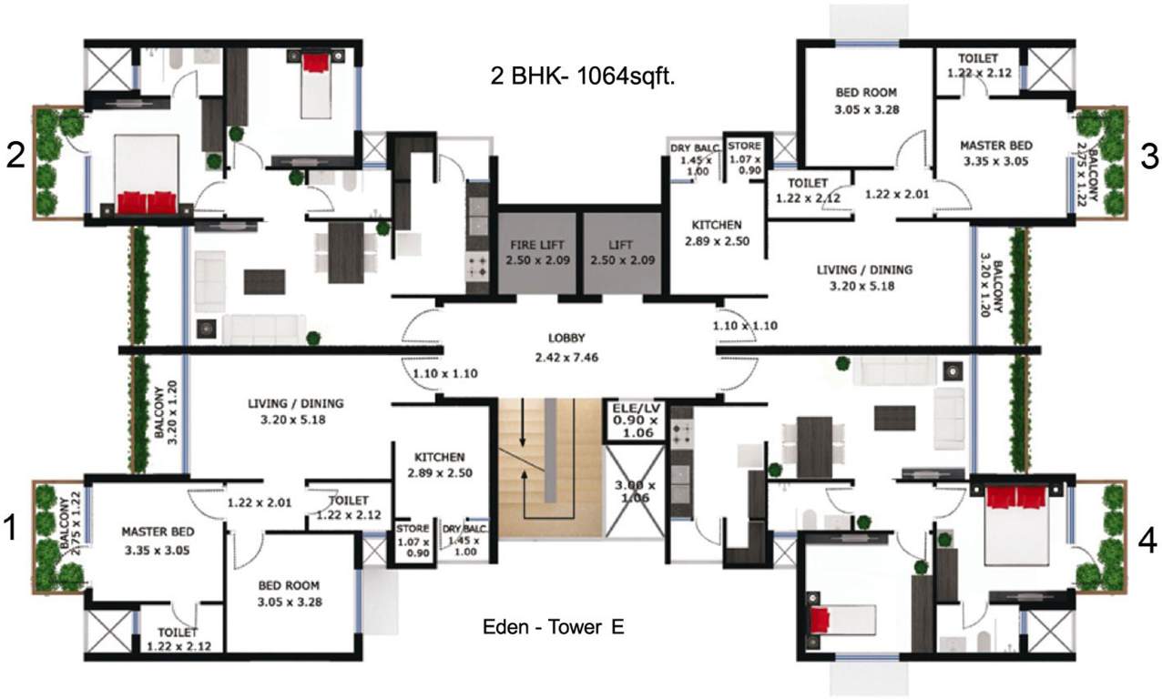 garden city Images for Cluster Plan of Godrej Garden City