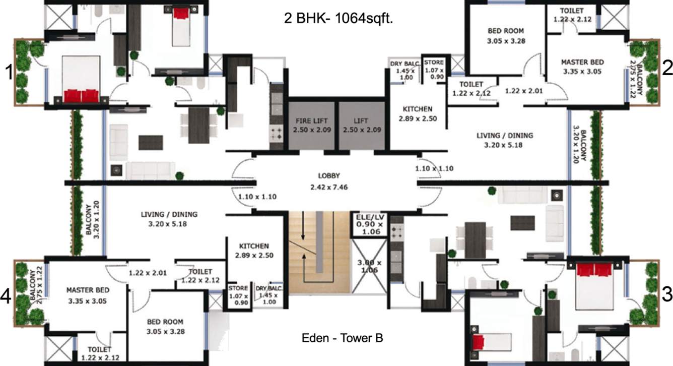 garden city Images for Cluster Plan of Godrej Garden City