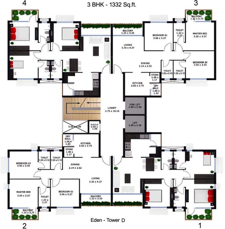garden city Images for Cluster Plan of Godrej Garden City