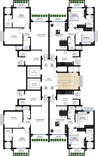  garden-city Images for Cluster Plan of Godrej Garden City