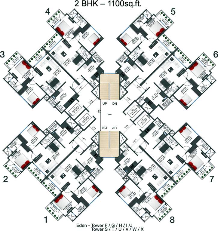 garden city Images for Cluster Plan of Godrej Garden City