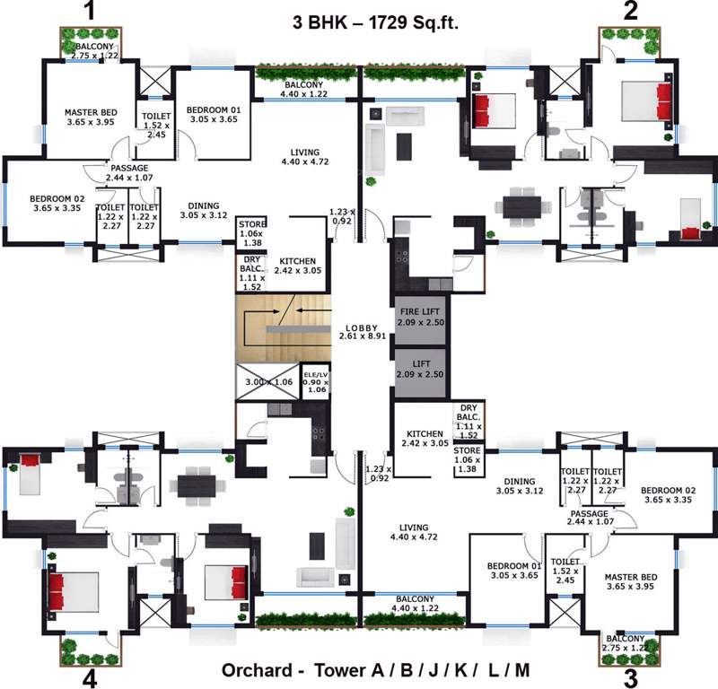 garden city Images for Cluster Plan of Godrej Garden City