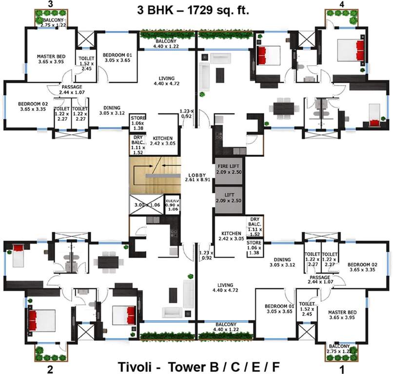 garden city Images for Cluster Plan of Godrej Garden City