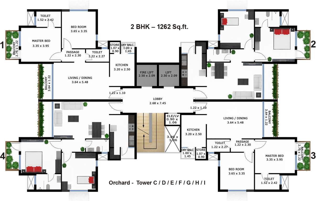 garden city Images for Cluster Plan of Godrej Garden City