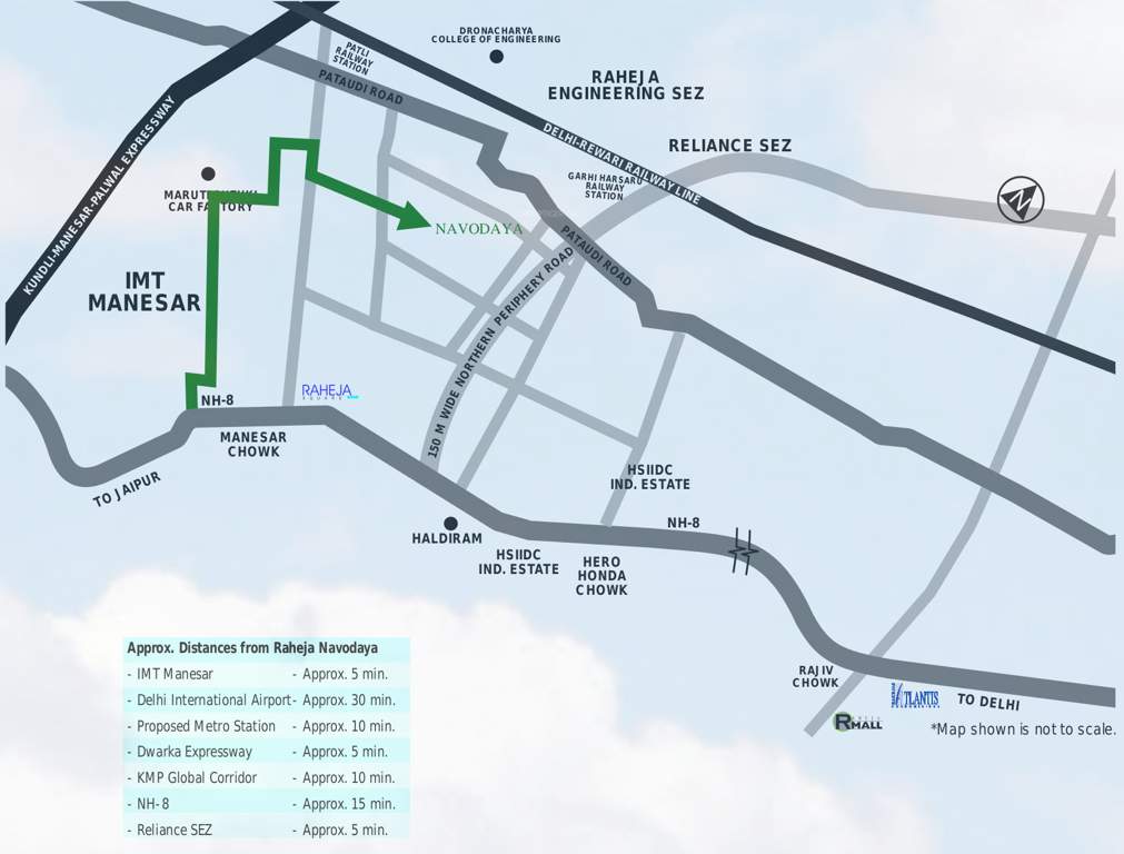  navodaya Images for Location Plan of Raheja Navodaya