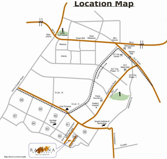 Images for Location Plan of TATA Raisina Residency