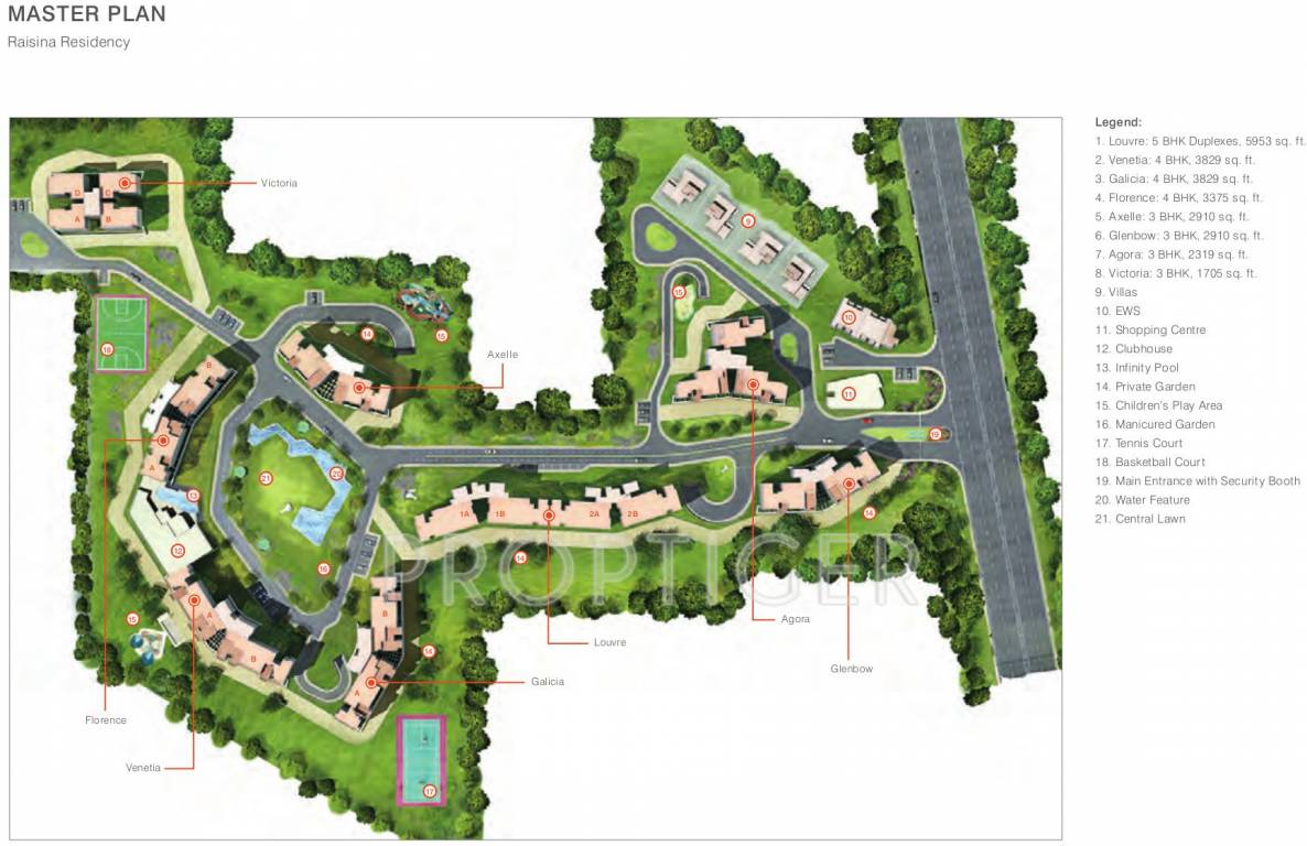 Images for Master Plan of TATA Raisina Residency