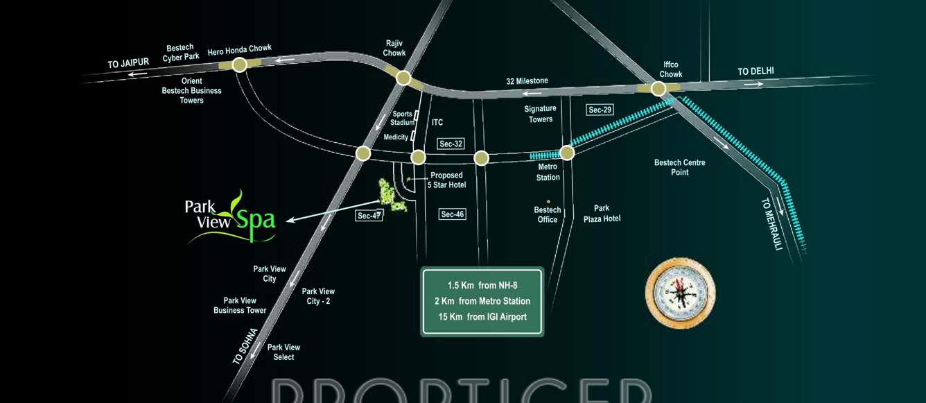 park view spa Images for Location Plan of Bestech Park View Spa