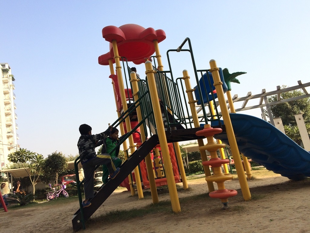 white Children's play area