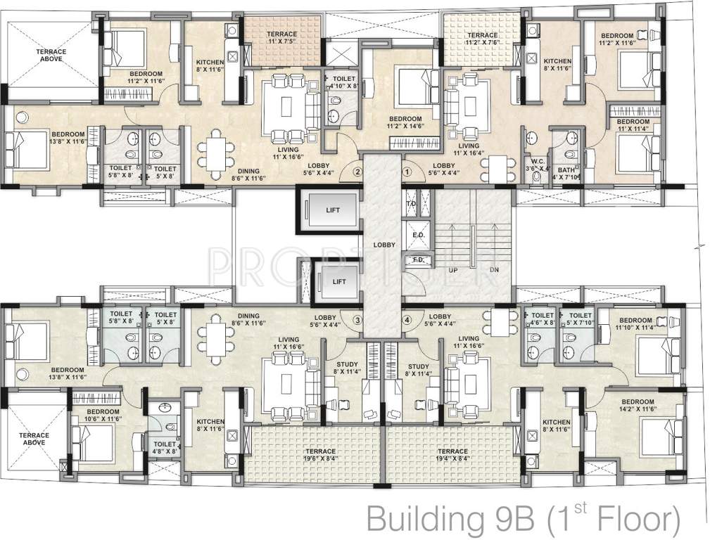  estate Images for Cluster Plan of Kalpataru Estate
