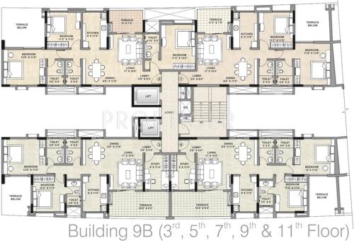  estate Images for Cluster Plan of Kalpataru Estate