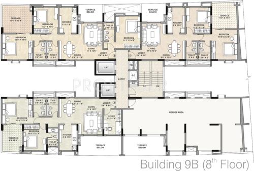  estate Images for Cluster Plan of Kalpataru Estate