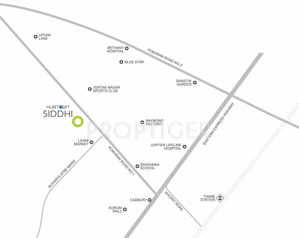 Images for Location Plan of Hubtown Siddhi
