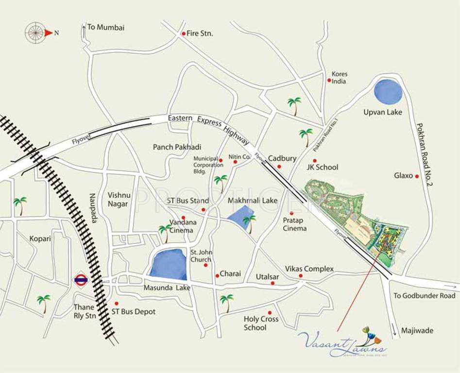 vasant lawns Images for Location Plan of Sheth Corp Vasant Lawns