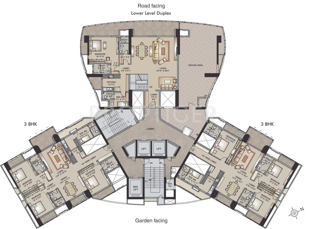 Images for Cluster Plan of Kalpataru Pinnacle