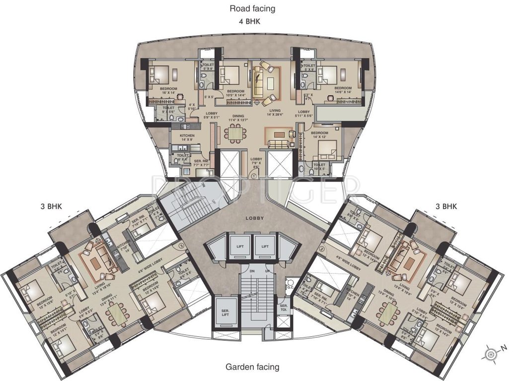 Images for Cluster Plan of Kalpataru Pinnacle