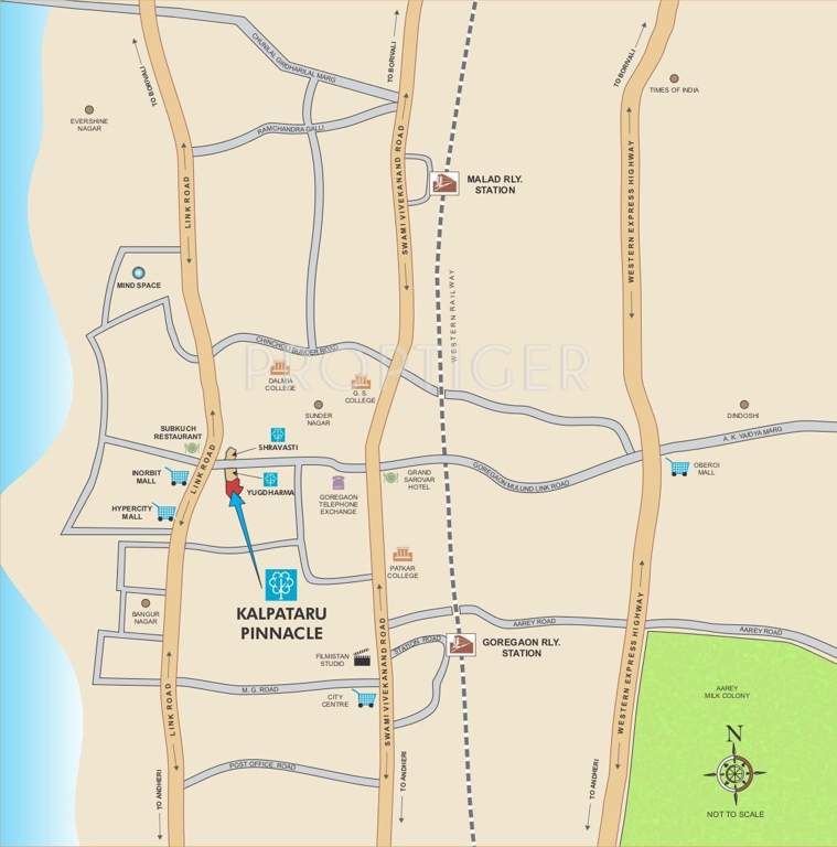  pinnacle Images for Location Plan of Kalpataru Pinnacle
