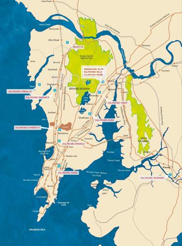  pinnacle Images for Location Plan of Kalpataru Pinnacle