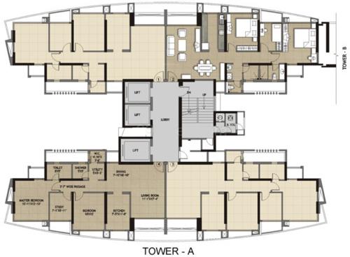 Images for Cluster Plan of Kalpataru Towers towers Images for Cluster Plan of Kalpataru Towers