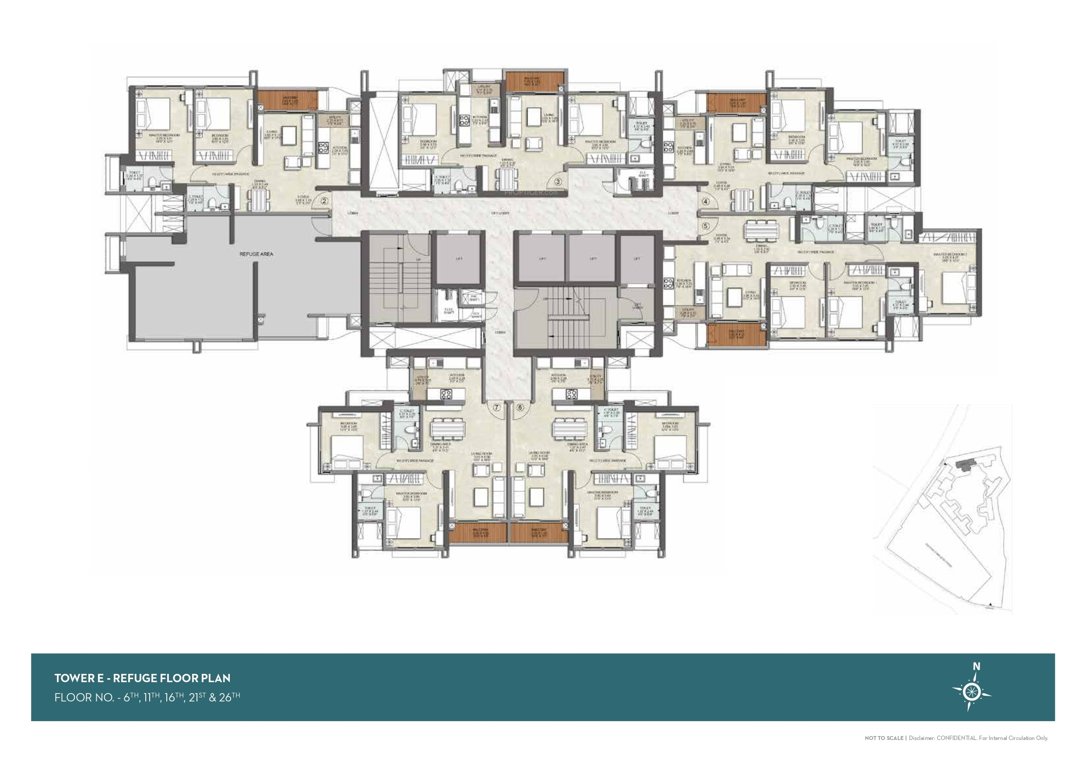 srishti namaah Tower 1 Cluster Plan