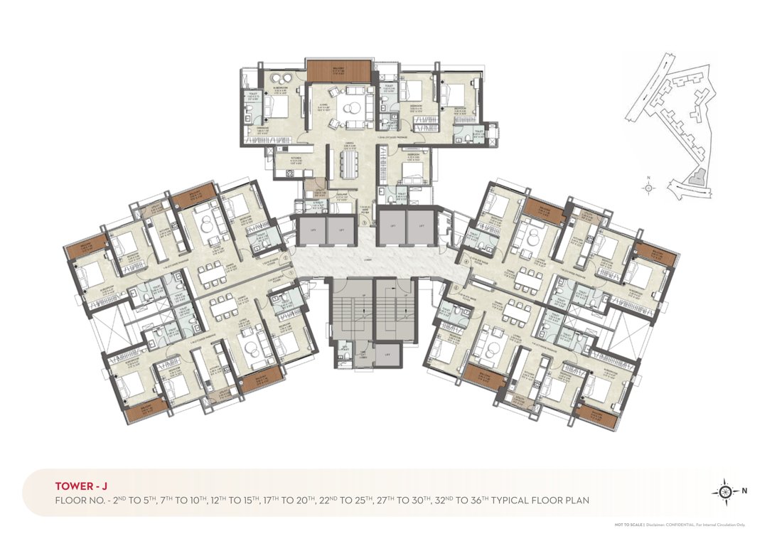  srishti namaah Tower 10 Cluster Plan