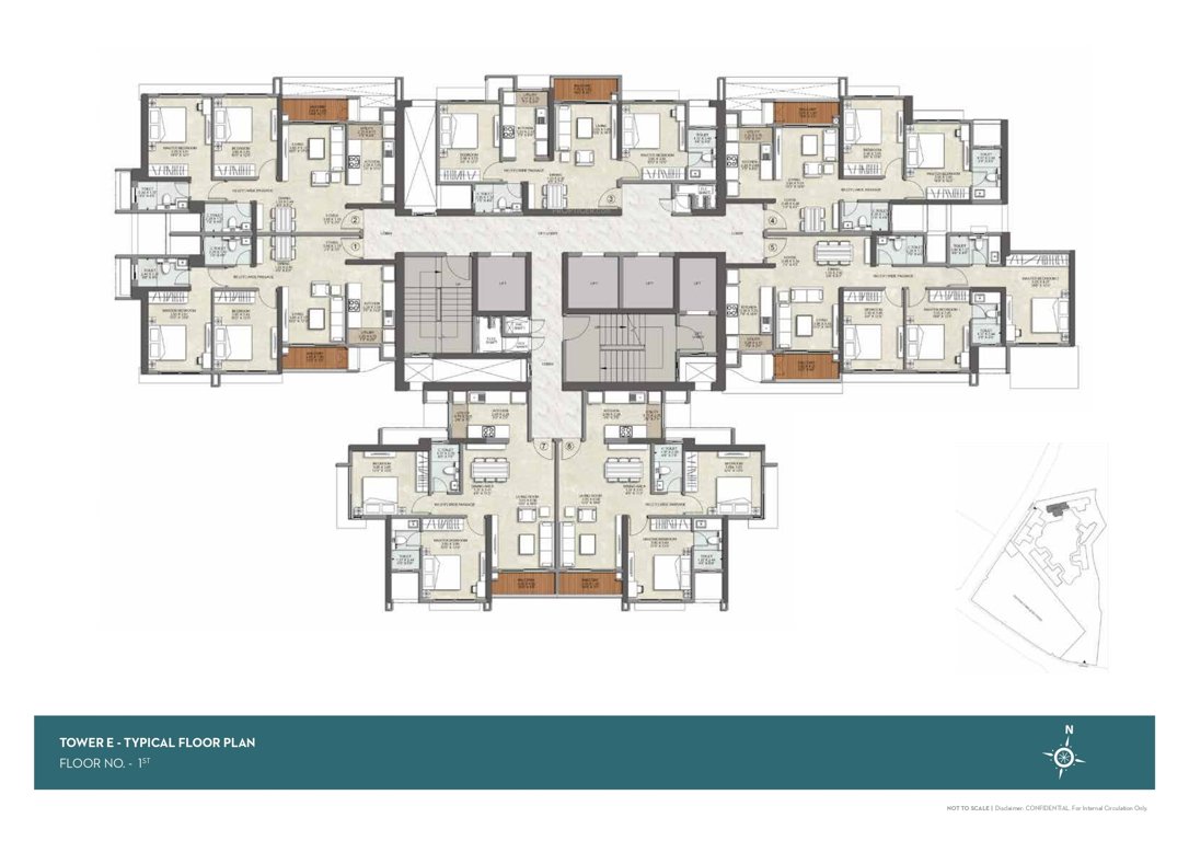  srishti namaah Tower 15 Cluster Plan