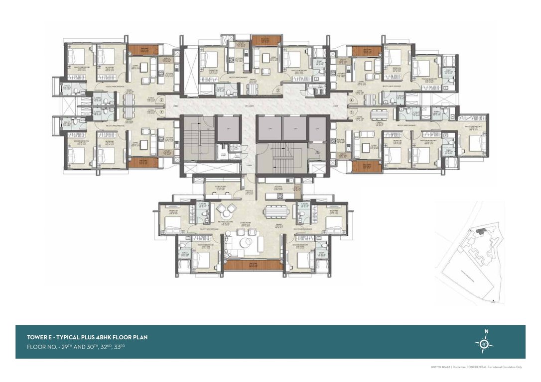  srishti namaah Tower 16 Cluster Plan