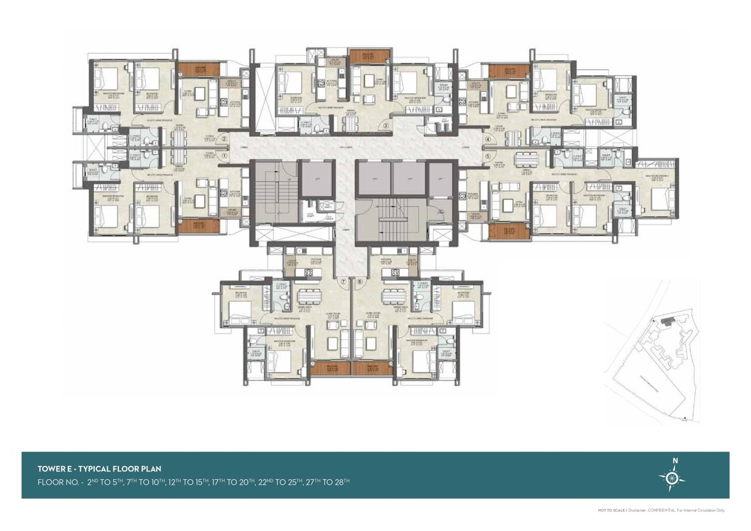  srishti namaah Tower 2 Cluster Plan