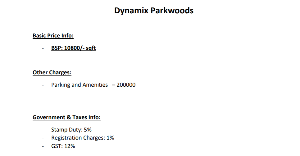 parkwoods Subvention Scheme Payment Plan