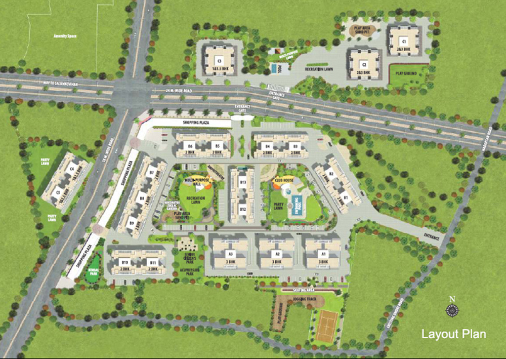 Images for Layout Plan of Kolte Patil Margosa Heights