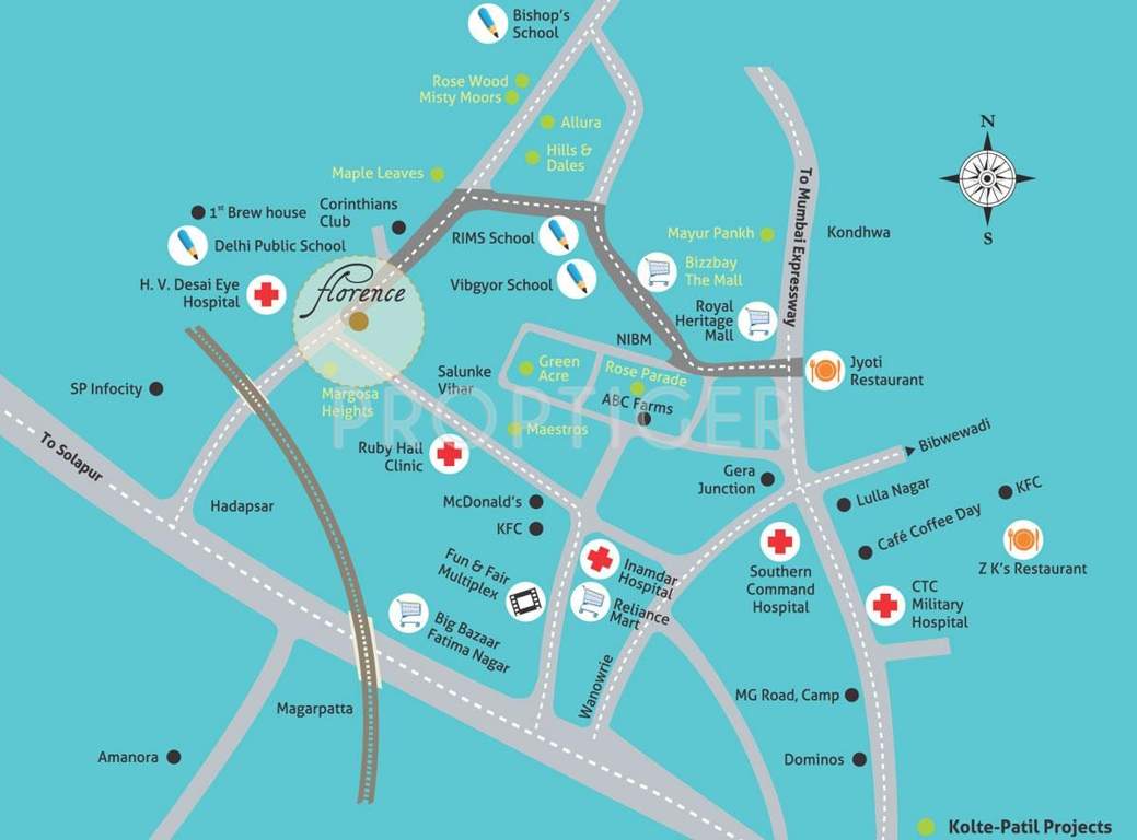 margosa heights Images for Location Plan of Kolte Patil Margosa Heights