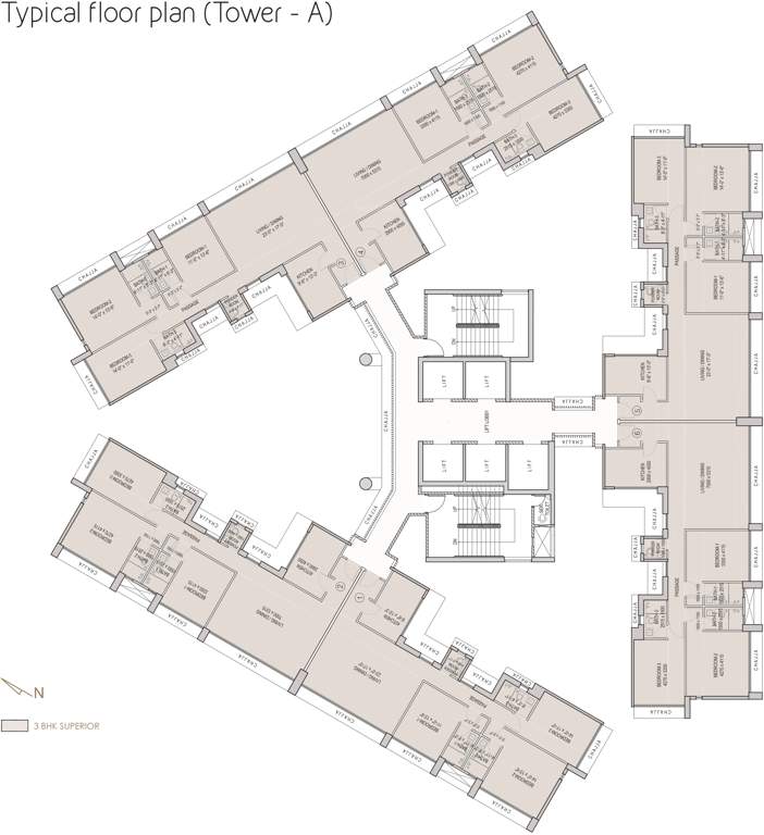 esquire Images for Cluster Plan of Oberoi Esquire