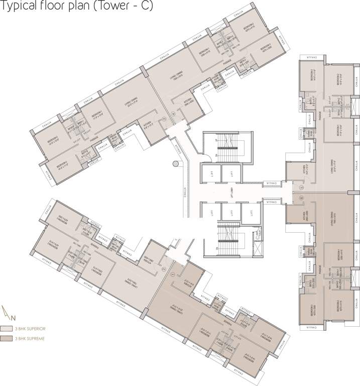 esquire Images for Cluster Plan of Oberoi Esquire