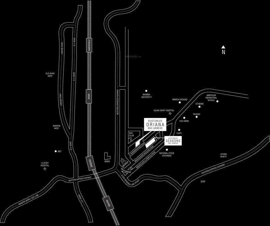 oriana Images for Location Plan of Rustomjee Constructions Oriana