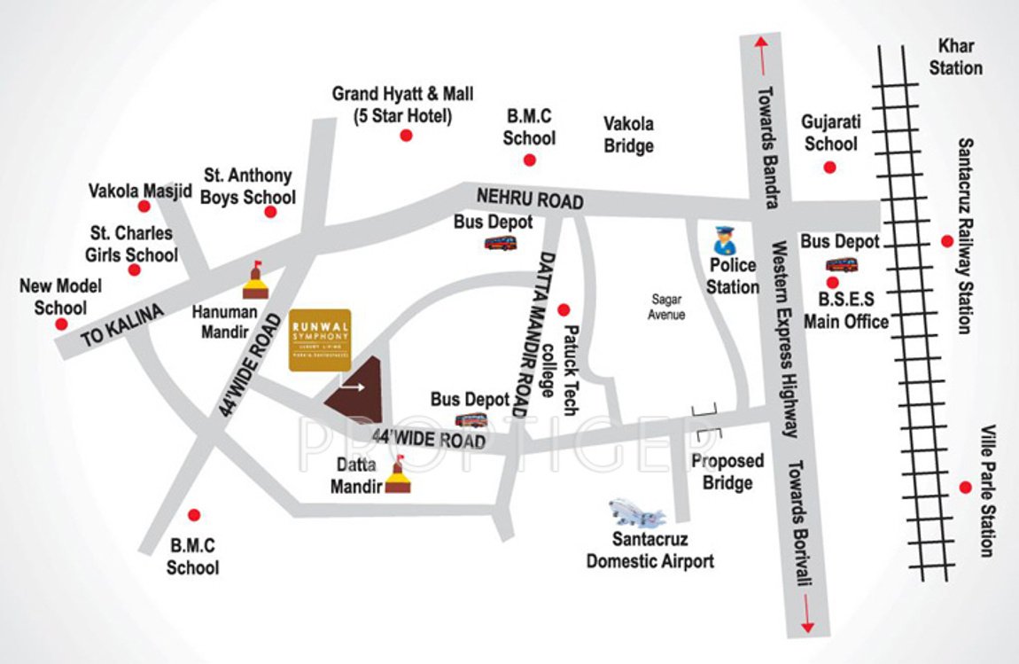  symphony Images for Location Plan of Runwal Symphony