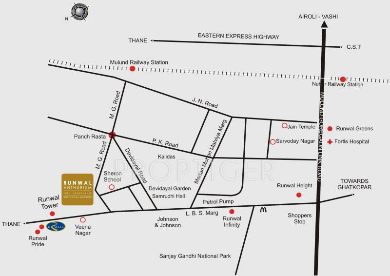  anthurium Images for Location Plan of Runwal Anthurium