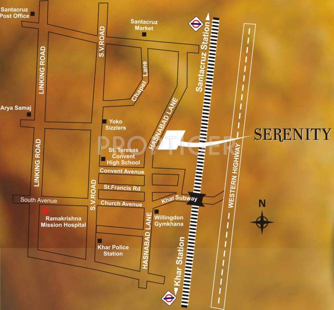  serenity Images for Location Plan of Dheeraj Serenity