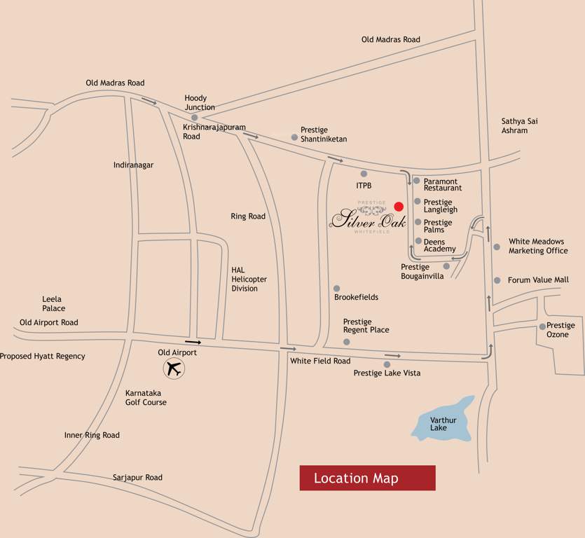 silver oak Images for Location Plan of Prestige Silver Oak