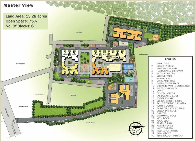 Site Plan Image of Sobha Limited Forest View