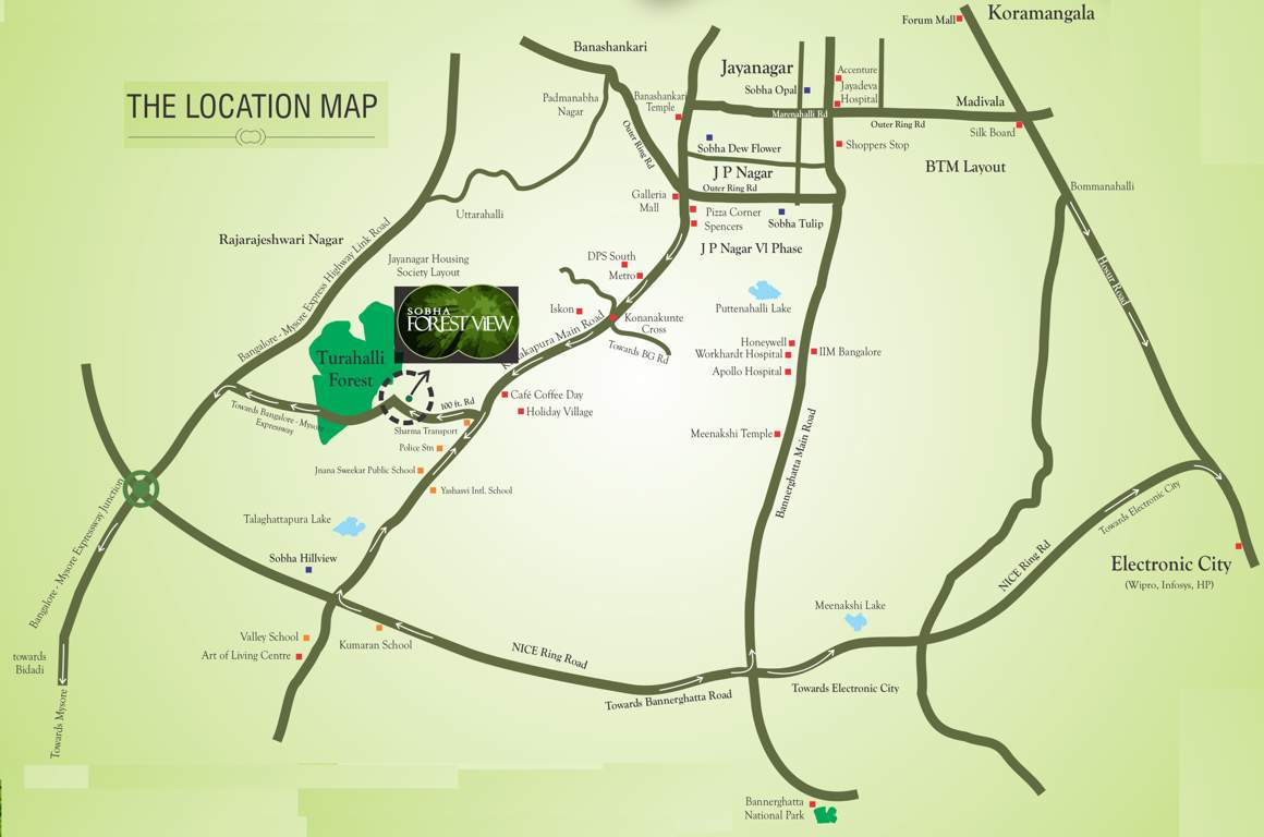 forest view Images for Location Plan of Sobha Forest View