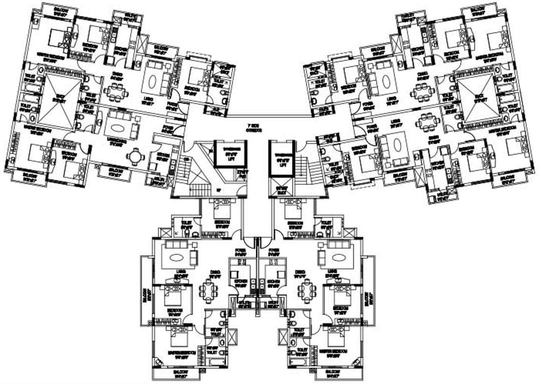  purva venezia Images for Cluster Plan of Purva Purva Venezia