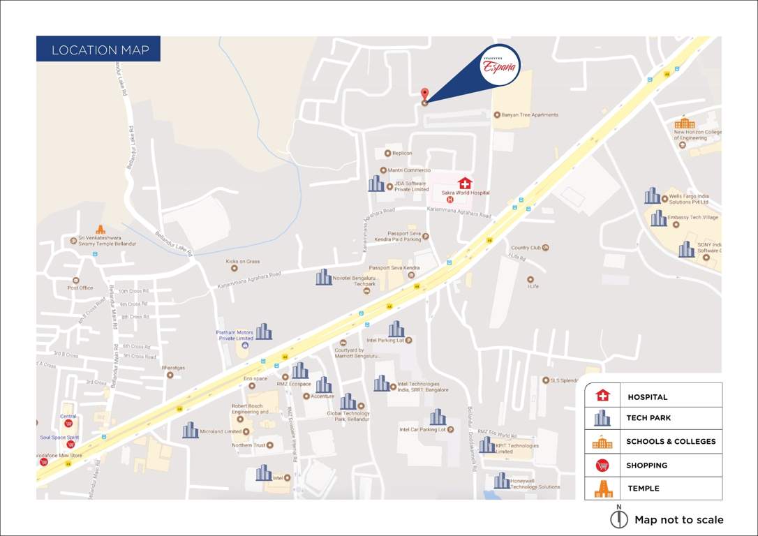  espana Images for Location Plan of Mantri Espana